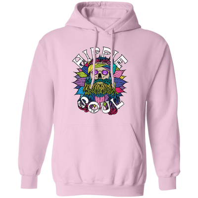 Hippie Soul, Cool Soul, Cool Skull, Hippie Style Pullover Hoodie