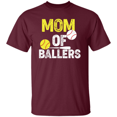 Mom Of Ballers, Baseball Sport, Retro Baseball Player Unisex T-Shirt