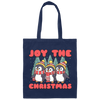 Joy The Christmas, Cute Penguin, Penguin Christmas, Merry Christmas, Trendy Chrismas Canvas Tote Bag