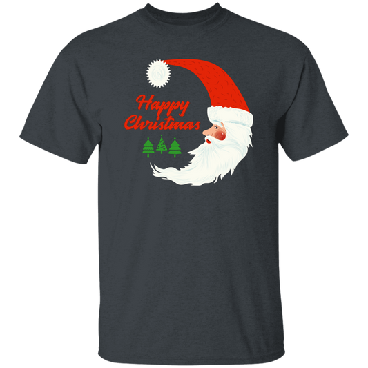 Happy Christmas, Santa In Moon, Christmas Tree, Merry Christmas, Trendy Christmas Unisex T-Shirt