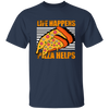 Life Happens, Pizza Helps, Fast Food Lover, Pizza Love Gift, Retro Pizza Unisex T-Shirt