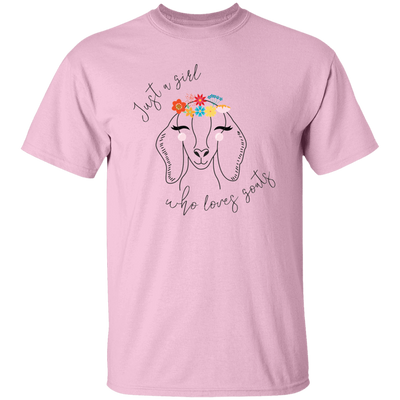 Just A Girl Who Loves Goat, Goats Draw, Cute Goats Unisex T-Shirt