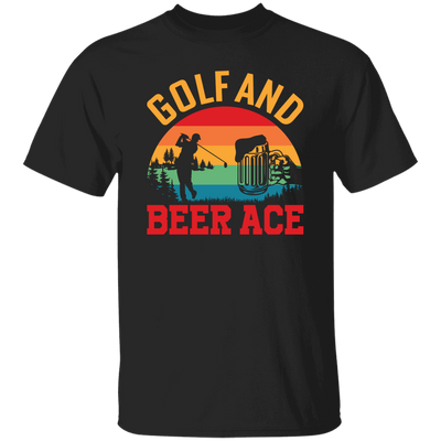 Golf And Beer Ace, Retro Golf, Golf With Beer Unisex T-Shirt