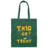 Funny Halloween Math Teacher Trig Or Treat Student Canvas Tote Bag
