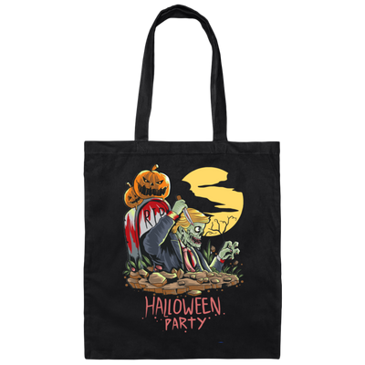 Halloween Party, Pumpkin In Halloween, Trump Halloween Canvas Tote Bag