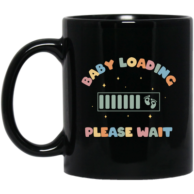 Baby Loading, Please Wait, Battery, Baby Energy Black Mug