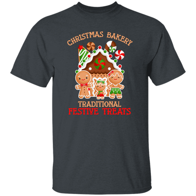 Christmas Bakery, Traditional Festive Treats, Gingerbread Family, Merry Christmas, Trendy Christmas Unisex T-Shirt