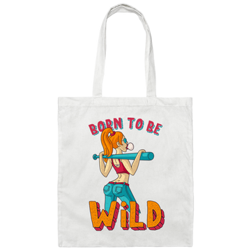 Born To Be Wild, Swag Girl, Cool Girl, American Girl Canvas Tote Bag