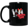 Horror Time, Horror Nigth, Happy Halloween, Cute Ghost Black Mug