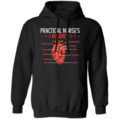 Practical Nurse Heart, Love Heart, My Heart Is Yours Pullover Hoodie