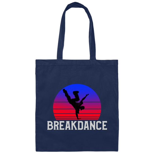 Breakdancers, B-Boy Breakdance, Hiphop Music Lovers, Vintage Breakdance Canvas Tote Bag