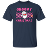 Groovy Christmas, Cool Santa, Pink Groovy Xmas, Merry Christmas, Trendy Christmas Unisex T-Shirt