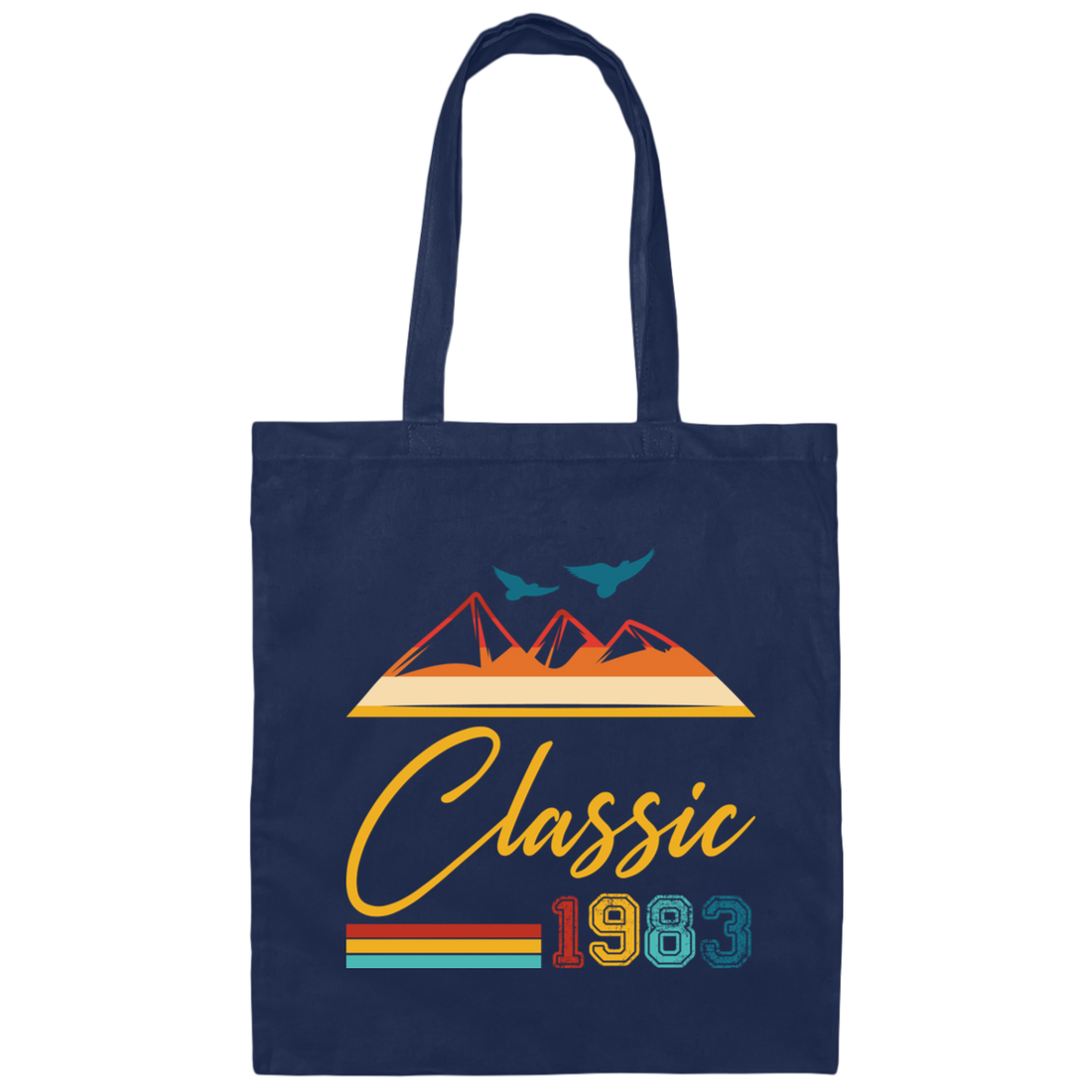 Classic 1983, Love To Born In 1983, Retro 1983 Birthday Gift, 1983 Vintage Canvas Tote Bag