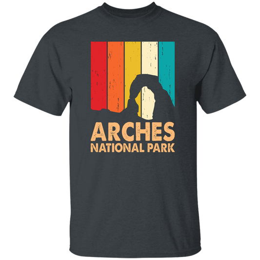 Arches National Park, Retro Arches, Arches Silhouette Unisex T-Shirt