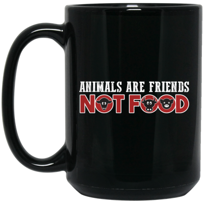 Vegan Lover, Animals Are Friends, Not Food, Love Animals, Love All Black Mug