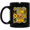 Mama Bee, Mother's Day Gifts, Bee Hard Working Black Mug