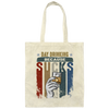 Retro Day Drinking Because Sucks Vintage Canvas Tote Bag