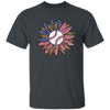 American Baseball, Sunflower Baseball, Leopard Sunflower-4 Unisex T-Shirt