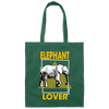 Elephant Lover, Family Elephantidae, Elephant Family, Egypt Pyramid Canvas Tote Bag