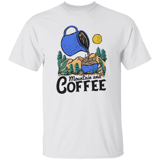 Mountain And Coffee, Wet The Plant, Wet By Coffee Unisex T-Shirt