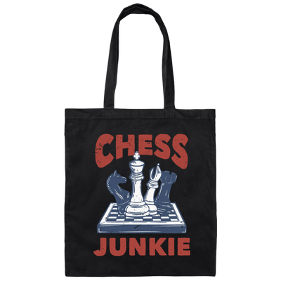 Chess Junkie, Chess, Chess Player, Chess Sport Canvas Tote Bag