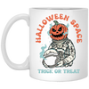 Halloween Space, Trick Or Treat, Astronaut Halloween White Mug