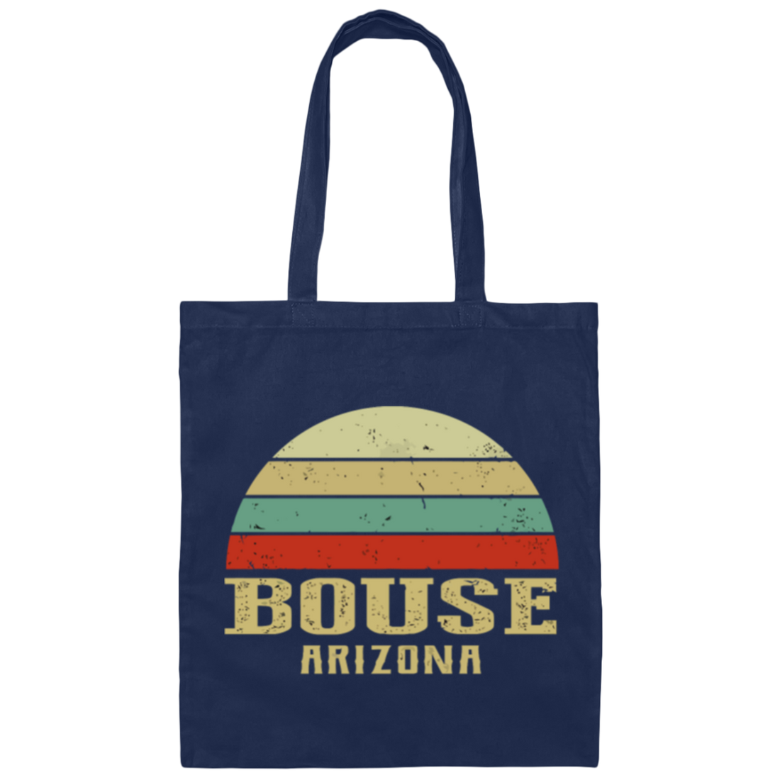 Bouse Arizona Vintage, Retro Sunset, Retro Bouse, Love Arizona Canvas Tote Bag