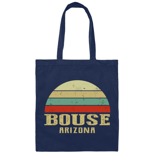 Bouse Arizona Vintage, Retro Sunset, Retro Bouse, Love Arizona Canvas Tote Bag