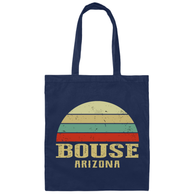 Bouse Arizona Vintage, Retro Sunset, Retro Bouse, Love Arizona Canvas Tote Bag