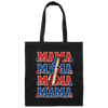 Mama American, Flash American, Peace And Star American Canvas Tote Bag