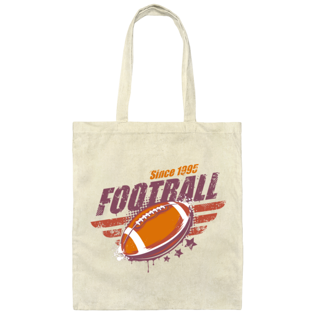 Football Since 1995, 1995 Birthday Gift, Gift For 1995 Play Football Canvas Tote Bag