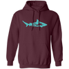 Diving Gift, Diving Silhouette, Shark Lover, Diver Gift Pullover Hoodie