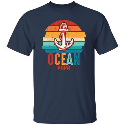 Ocean Papa, Retro Papa, Retro Ocean, Retro Anchor Unisex T-Shirt