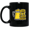 Life Is Beer, Love Beer, Beer Lover Gift, Best Beer Ever, Beer Gift Idea Black Mug