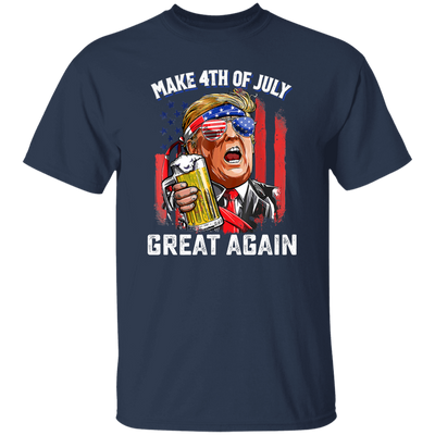 4th Of July Anniversary, Make 4th Of July Great Again, American Flag Unisex T-Shirt