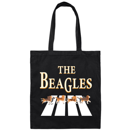 The Beagles, Dogs Hunt Bunnies, 4 Dogs, Beagle Dogs Canvas Tote Bag
