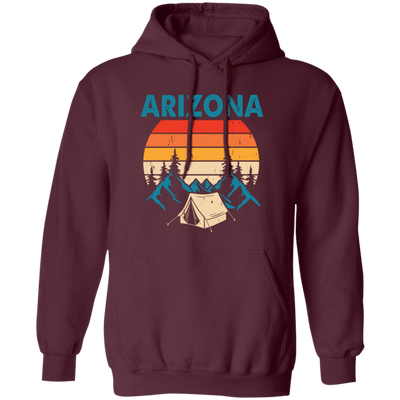 Arizona Retro, Go Camping, Arizona National Park Pullover Hoodie