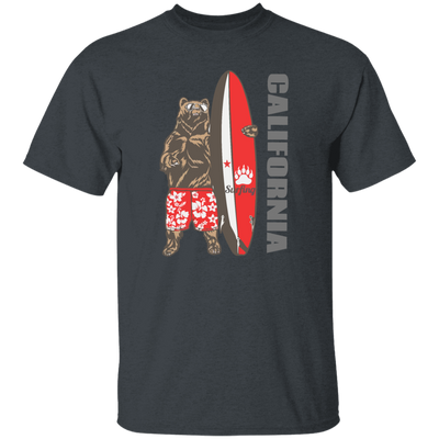 California Bear, Surfboard California, Love California, Surfboard Unisex T-Shirt