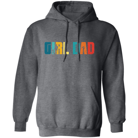 Girl Dad, Daughter's Dad, Father's Day Gifts, Retro Daddy Pullover Hoodie