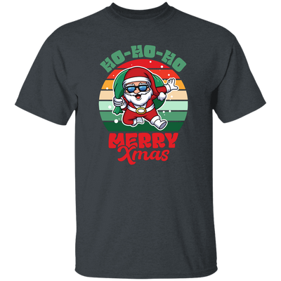 Ho Ho Ho Merry Xmas, Retro Christmas, Funny Santa, Merry Christmas, Trendy Christmas Unisex T-Shirt