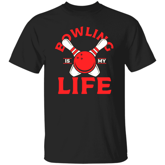Bowling Strike, Life Of Player, Bowling Is My Life, Love Bowling Gift Unisex T-Shirt