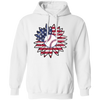 American Baseball, Sunflower Baseball, Leopard Sunflower-3 Pullover Hoodie