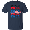 American Papa, Papa, Father's Day, Beard American Dad Unisex T-Shirt