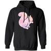 Squirrel Silhouette, Watercolor Squirrel, Animal Silhouette Pullover Hoodie