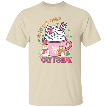 Baby It's Cold Outside, Our First Christmas Together Unisex T-Shirt