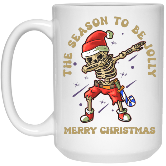 Horror Christmas, Halloween Mixed Christmas, Merry Xmas White Mug