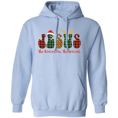 Jesus Is The Reason For The Seasons, Santa Jesus Pullover Hoodie