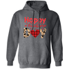 Happy Valentine's Day, Leopard Valentine, Cute Heart Pullover Hoodie