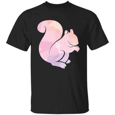 Squirrel Silhouette, Watercolor Squirrel, Animal Silhouette Unisex T-Shirt