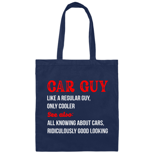 Love Car, Car Guy Definition Mechanic, Car Lover Distressed Canvas Tote Bag